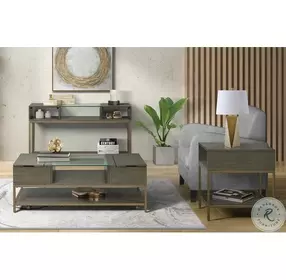 Hyde Caviar Rectangle Chairside Table