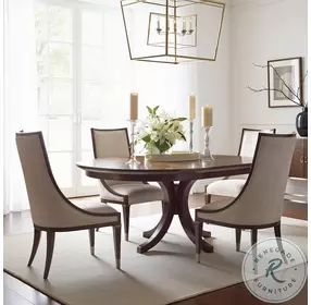 Pinnacle Redford Warm Brown Tourmaline Round Extendable Dining Table