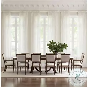 Pinnacle Benedict Warm Brown Tourmaline Extendable Dining Table