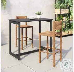 Iska Natural Bar Stool Set Of 2