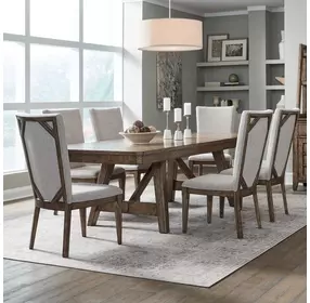 Carolina Park Amber Brown 102" Extendable Rectangular Dining Table
