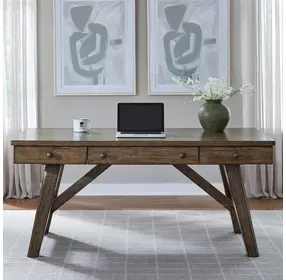 Carolina Park Amber Brown 66" Writing Desk