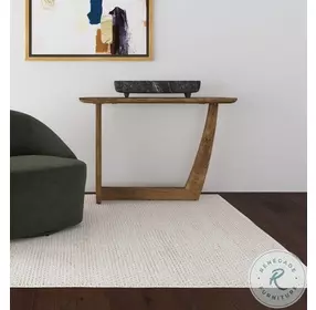 Fletcher Brown Oval Entryway Console Table