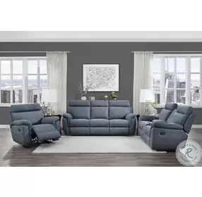 Clifton Blue Glider Reclining Chair