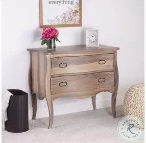 Rochelle Distressed Natural Mango 2 Drawer Chest