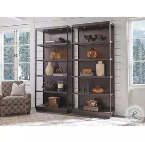 Park City Chestnut Brown And Burnished Bronze Sugarloaf Etagere