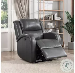 Foxcroft Gray Power Recliner