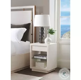 Carmel Winter White Country Club Night Table