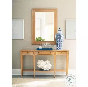 Laguna Light Nutmeg Headlands bow front Sideboard by Barclay Butera