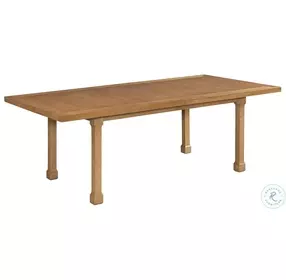 Laguna Light Nutmeg Sycamore Extendable Rectangular Dining Room Set by Barclay Butera