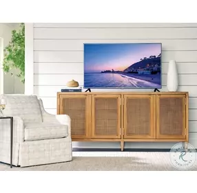 Laguna Light Nutmeg Bluebird Media Console by Barclay Butera
