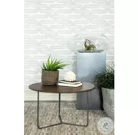 Yaritza Natural And Gunmetal Accent Table