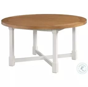 Laguna Linen White And Light Nutmeg Capistrano Extendable Dining Room Set by Barclay Butera