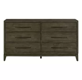 Lake House Harvest Brown 6 Drawer Dresser