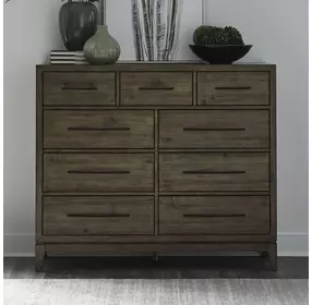 Shaker Lakes Harvest Brown 9 Drawer Chesser