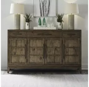 Lake House Harvest Brown 4 Door Buffet