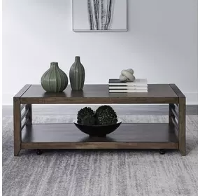 Lake House Harvest Brown Rectangular Cocktail Table