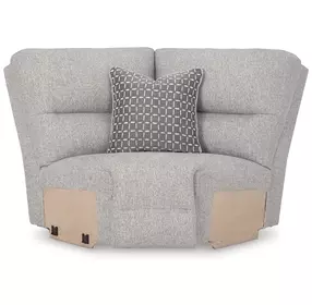 Acklen Place Pewter Performance Fabric Wedge