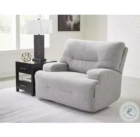 Acklen Place Pewter Performance Fabric Power Recliner