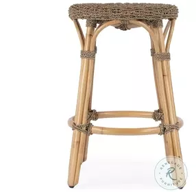 Tobias Khaki Brown Counter Height Stool