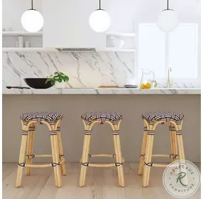 Tobias Burgundy Counter Height Stool