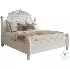 Santorini White Poster Bedroom Set
