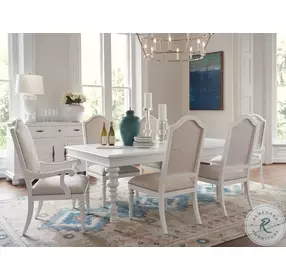 Palazzo White Rectangular Extendable Dining Table
