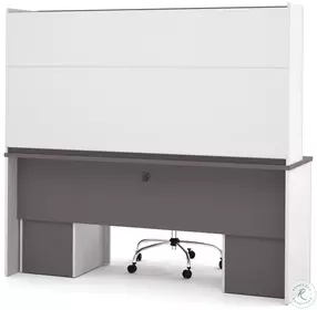 Connexion Slate & Sandstone Credenza 2 flip up doors with Hutch