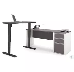 Connexion Slate & Sandstone L-Desk