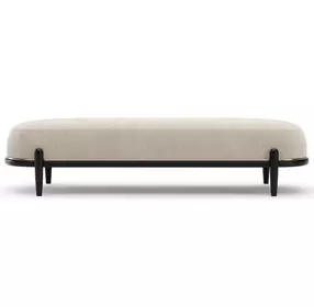 Madera Ecru Upholstered Bed Bench