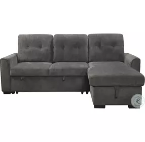 Carolina Dark Gray 2 Piece Reversible Sectional