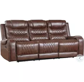 Putnam Brown Double Reclining Living Room Set