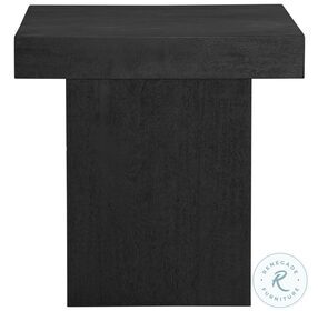 Padula Matte Black Large End Table