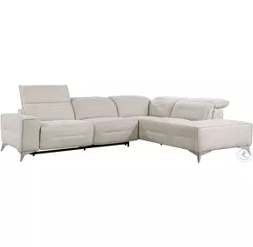 Adahlia Sand 2 Piece RAF Power Reclining Sectional
