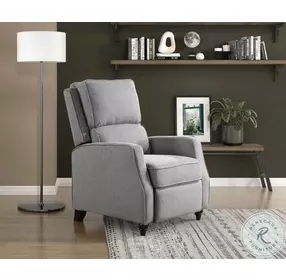 Loveland Gray Push Back Recliner
