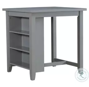 Brook Creek Gray 3 Piece Storage Counter Height Dining Set