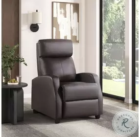 Greenfield Dark Brown Push Back Recliner