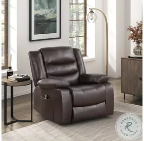 Carson Dark Brown Power Lift Chair