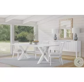 Nadine Bright White Dining Table