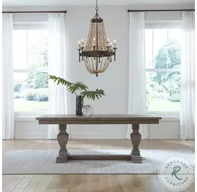 Westfield Havana Brown Trestle Extendable Dining Room Set