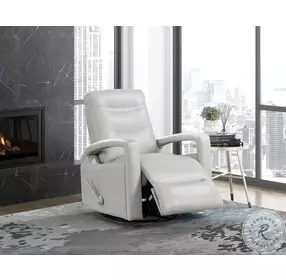 Camden Smoke Swivel Glider Recliner With Pull Handle