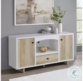 Dalton White 2 Door Storage Credenza