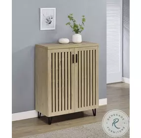 Brixton White Oak 2 Door Shoe Storage Cabinet
