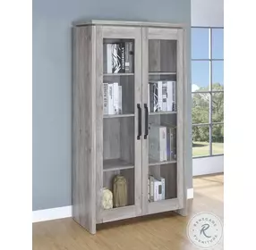 Alejo Grey Driftwood Tall Cabinet