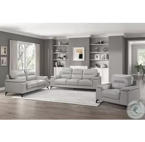 Mischa Silver Gray Loveseat