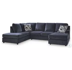 Albar Place Cobalt 2 Piece Sectional with LAF Chaise