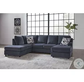 Albar Place Cobalt 2 Piece Sectional with LAF Chaise