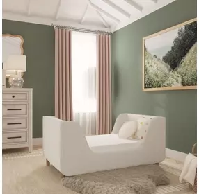 Gia Cream Upholstered Toddler Bed