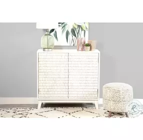 Gambon White Accent Cabinet
