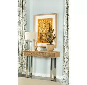 Draco Natural Console Table